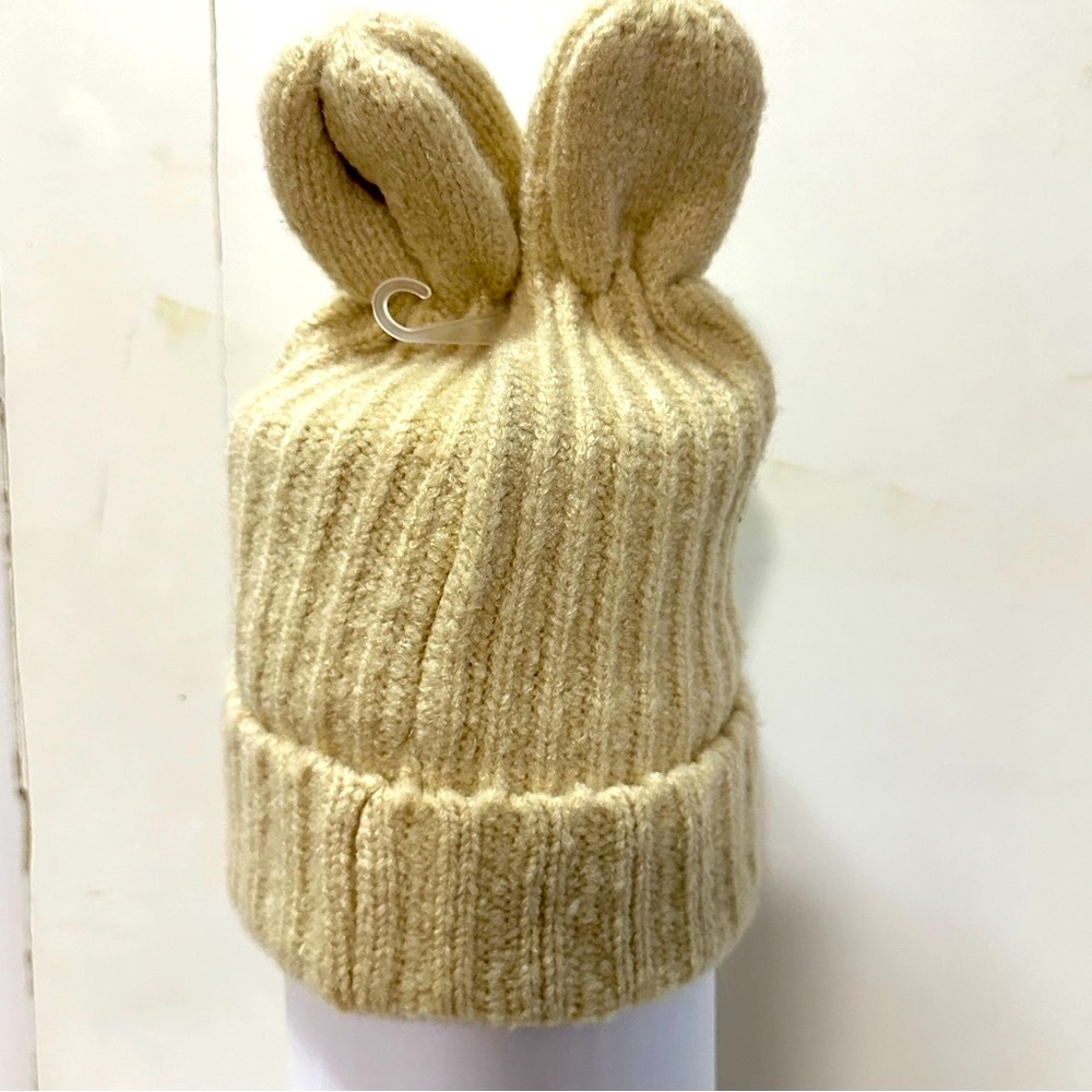 Beige Bunny Ear Hat - Picture 6 of 7